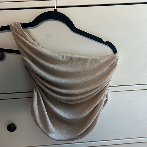 One Shoulder Shimmer Top - Picture 5 of 6
